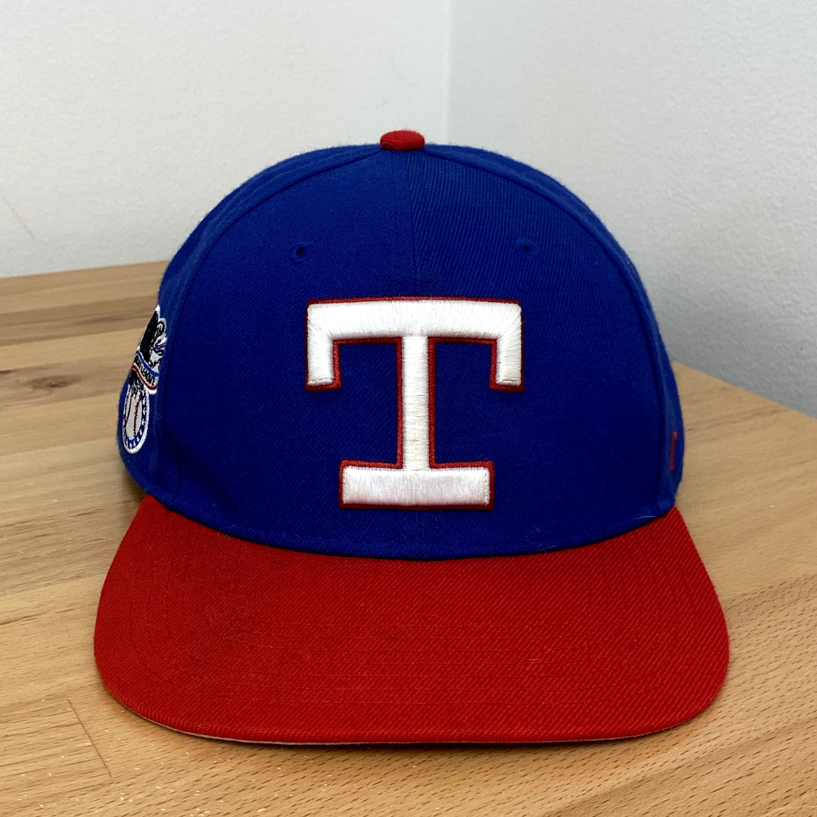 '47 Brand Blue Solid American League Texas Rangers Baseball Cap One Size Fit All