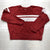 J.Crew Red Vintage Fleece Regular Fit Cropped Sweatshirt Women's Size M