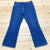 Vintage Rustler Blue Solid Denim 70s Flared Medium Wash Jeans Men Size 34X30