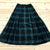 Vintage Pendleton Green Multicolor Plaid Pleated A-lined Skirt Women's Size 6 *