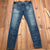 Levi's Made & Crafted Blue Cotton Regular Skinny Fit Jeans Women's 28/32