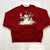 Vintage Morning Sun Red Graphic Snowman Christmas Sweatshirt Adult Size L