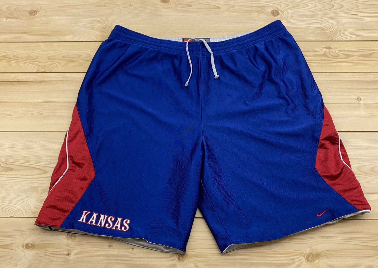 Vintage Nike Team KU Jayhawks University Of Kansas Reversible Men’s XL Shorts