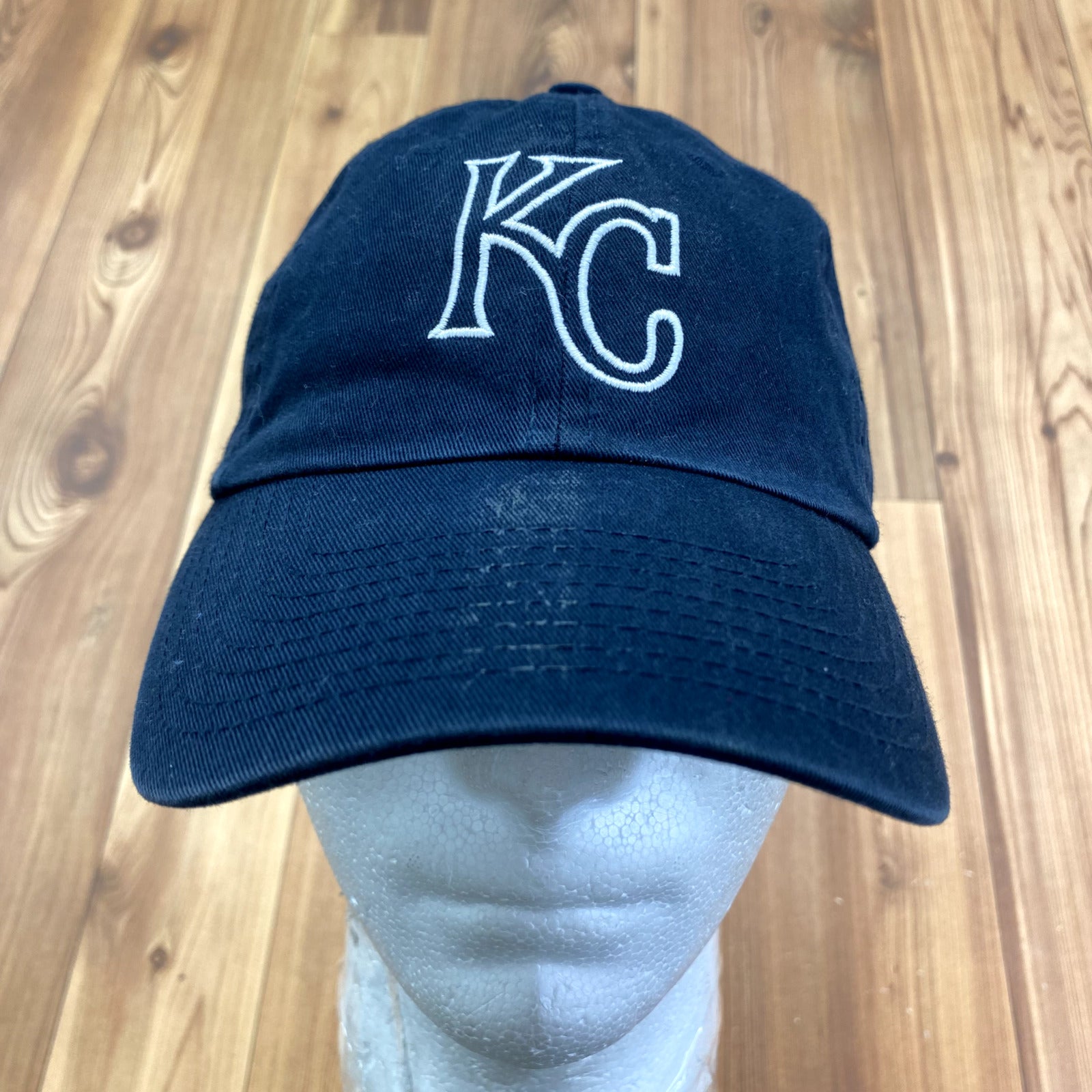 '47 Brand Black Kansas City Royals Cotton Twill Baseball Cap Adult OSFA