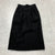 Vintage Dior Black Polka Dot A-Line Long Pleated Wool Skirt Womens Size 4