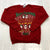 Vintage MBC Red Graphic Snowman Christmas Casual Sweatshirt Adult Size L