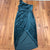 NEW Merokeety Green One Strap Sleeveless Velvetine A-Line Dress Women Size S