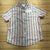 Vintage Denim& Flower Pink/White Ricky Singh Button-Up T-Shirt Men's Size XL