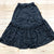 NEW Z Supply Black Zebra Print Elastic Ruffled A-line Skirt Women's Size S