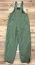Vintage Unknown OD Green Wool Lined Poly/Cotton Thermal Overalls Adult Size S/M