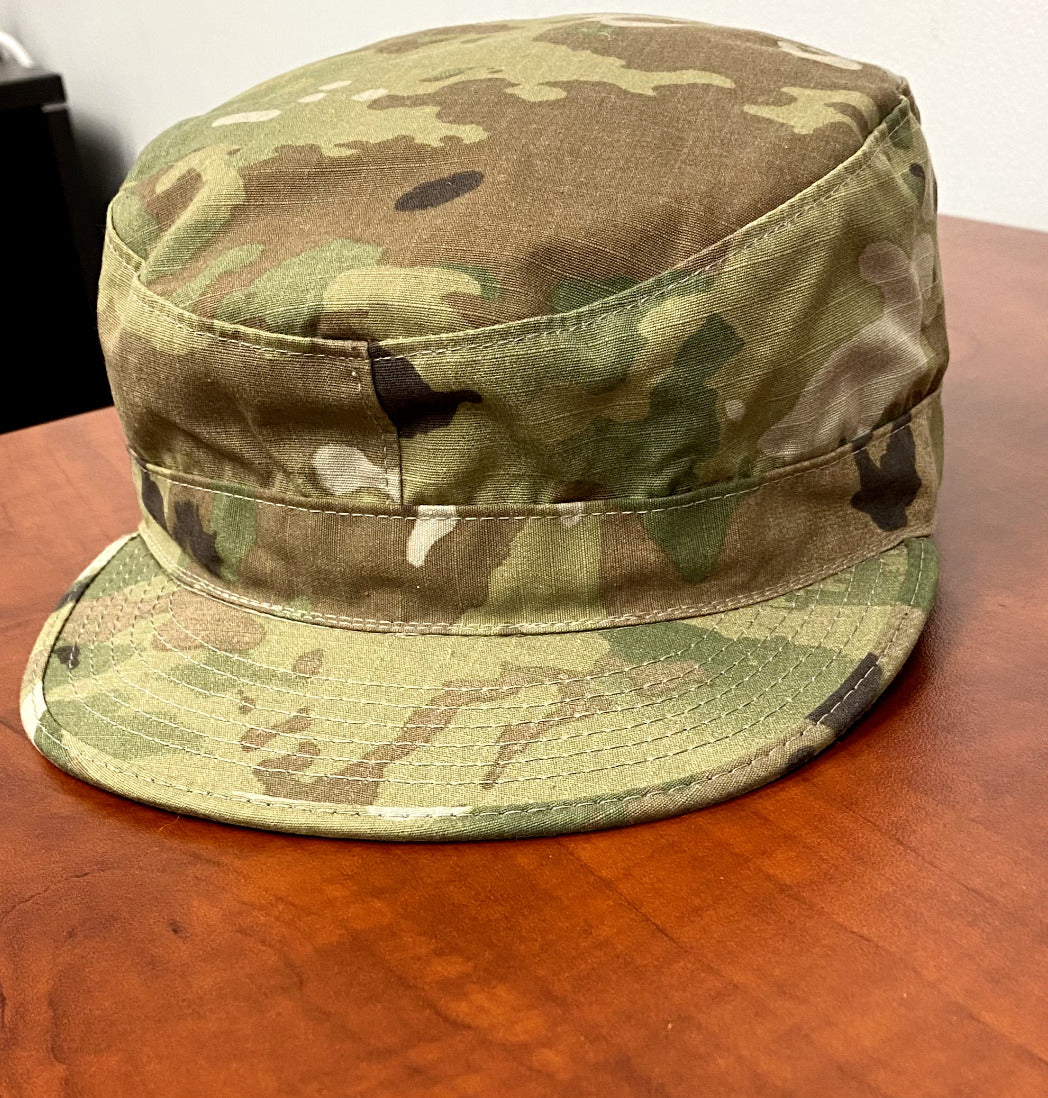 Ripstop US Army Green Camouflage Military Patrol Cap, OCP Adult Size 7 5/8