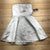 NEW Express Gray Metallic Sleeveless Lined Regular A-line Dress Women's Size 8