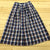 Vintage Susan Bristol Purple Multicolor Plaid Cotton Flared Skirt Women Size 12