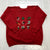Vintage Hanes Red Christmas Regular Holiday Sweatshirt Women's Size L USA Made
