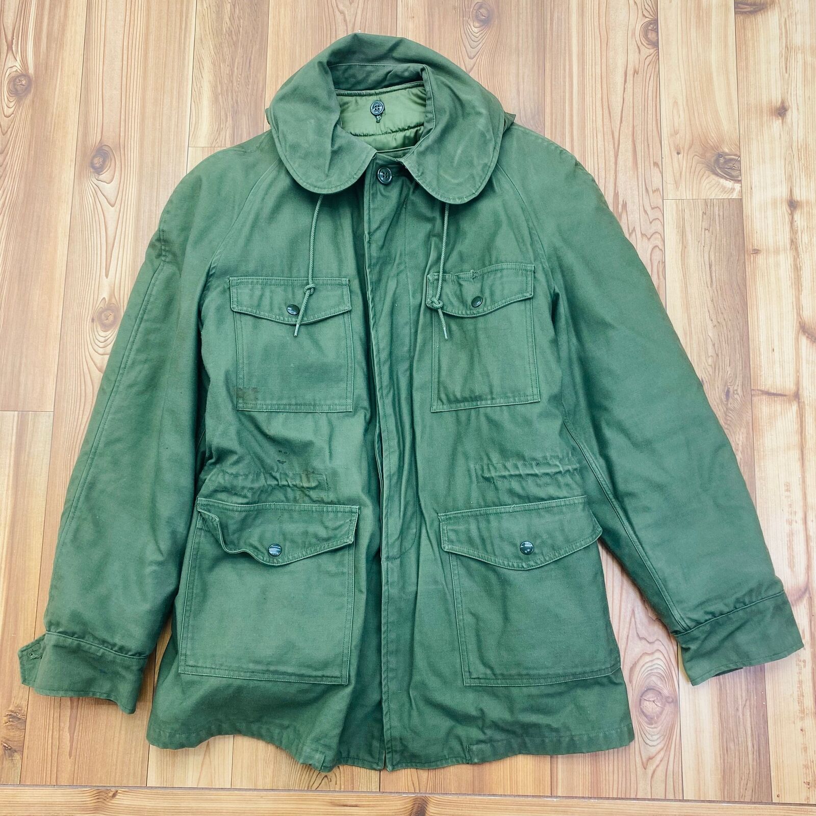 VIntage Stahl/Urban OD Green Men's Field Coat With 'Woobie' Liner Adult Med Long