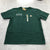 Carhartt Green Short Sleeve Crew 1/4 Button Up Pocketed T-shirt Adult Size XL