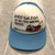 Vintage Baby Blue Mesh Snap Back Graphic Fishing Trucker Cap Adult One Size