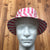 Vintage Easy to Roll Pink & White Striped Crushable Bucket Hat Adult S