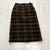 Vintage Pendleton Brown Multicolor Size Zip Wool Pencil Skirt Women's Size 10