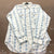 Vintage Sears Western White Spearpoint Long Sleeve Pearl Snap Button Men Size L