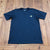Carhartt Navy Blue Relaxed Fit Short Sleeve Pocket T-shirt Men Size Large