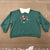 Vintage Shenanigans Green Embroidered Winter Sweatshirt Adult Women's Size 2X